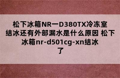 松下冰箱NR一D380TX冷冻室结冰还有外部漏水是什么原因 松下冰箱nr-d501cg-xn结冰了